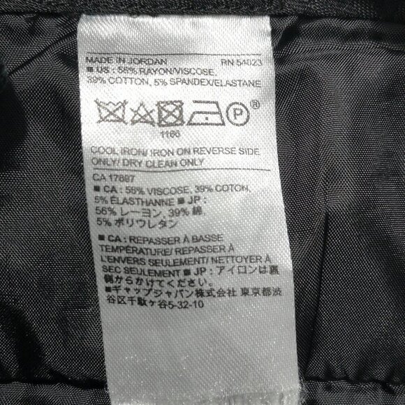 Banana Republic Factory Ladies Size 12 Black Sloan Curvy Fit Crop Pants - Picture 4 of 12